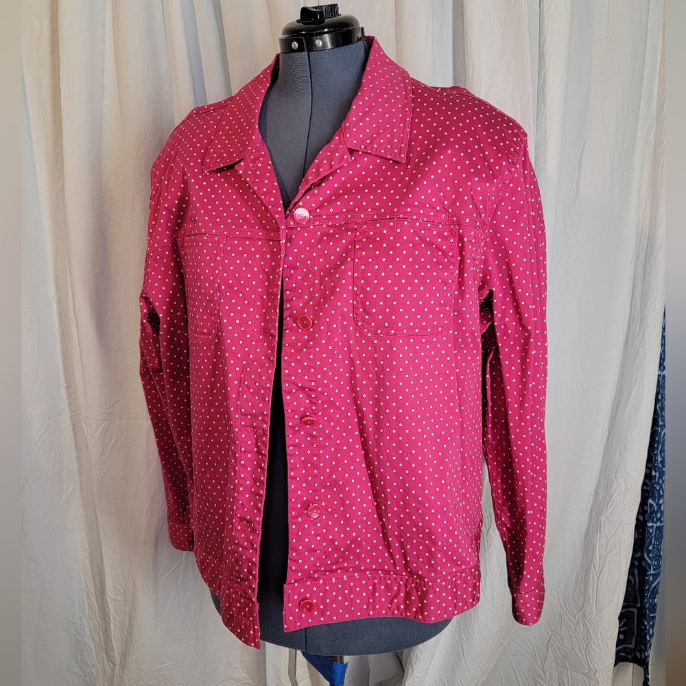 Women's Pink Stretch Canvas Jacket